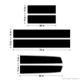 EZ Rally Racing Stripe measurements.