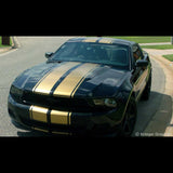 Mustang Eleanor Rally Racing Stripes on the front of a Mustang