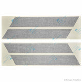 Photo of Hash Mark Stripe Decals before application.