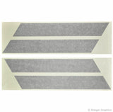 Hash Mark Stripes for Porsche 718 and 911 3M Vinyl Fender Decal Kit