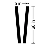 Mini cooper hood stripe measurements