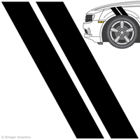 Illustration of Hash Mark Stripes on a car.