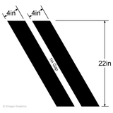 Hash Mark Stripe measurements. 