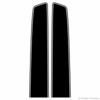 Illustration of EZ Rally Racing Stripes Hood Section